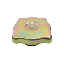 Afbeelding in Gallery-weergave laden, Expansion tank cap metal top with circular center button and rainbow finish