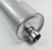 Charger l'image dans la galerie, Metal exhaust silencer outlet with curved pipe opening and connecting collar