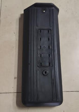 Carica l'immagine nel visualizzatore di Gallery, Dark gray engine acoustic cover panel with molded mounting holes and slot details