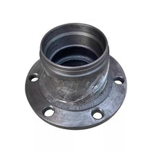 Carica l'immagine nel visualizzatore di Gallery, Wheel hub flange with black metal center and stamped markings, 4 bolt holes