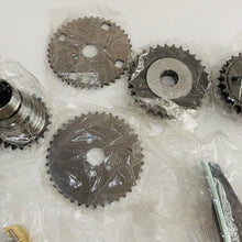 Carica l'immagine nel visualizzatore di Gallery, Timing chain kit sprockets and ring gear plates with chain guide parts, sealed in bags