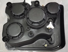 Cargar imagen en el visor de la Galería, Truck headlight rear housing with circular bulb covers and wiring connector