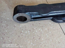 Cargar imagen en el visor de la Galería, Swing arm end with bushing opening and metal pin hole, black steel bracket