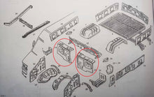 Charger l'image dans la galerie, Metal cowl panel welding assembly diagram with bracket components