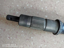 Cargar imagen en el visor de la Galería, Torsion bar with ridged splines and threaded stud, dark gray metal.