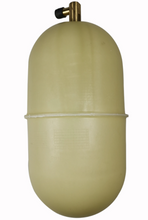 Carregar imagem no visualizador da galeria, Yellow vacuum cylinder with brass valve outlet