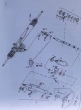 Charger l'image dans la galerie, Steering bearing exploded view diagram on technical sheet