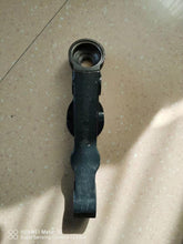 Cargar imagen en el visor de la Galería, Swing arm end with round bushing bore and central fork opening, blue-black steel