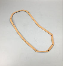 Load image into Gallery viewer, Timing drive chain cover gasket, orange-brown cork-style seal with bolt holes