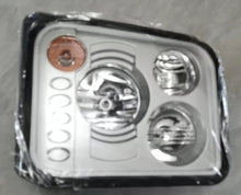 Cargar imagen en el visor de la Galería, Truck headlight lens assembly with chrome housing and amber marker