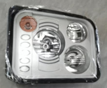 Cargar imagen en el visor de la Galería, Truck headlight lens assembly with chrome reflector and amber indicator
