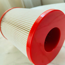 Cargar imagen en el visor de la Galería, Oil water separator filter cartridge, red end housing and white pleated element
