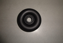 Carica l'immagine nel visualizzatore di Gallery, Round black gear lever dust cover, molded rubber dome with center hole