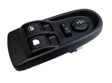 Charger l'image dans la galerie, Black window control switch panel with lock and arrow buttons