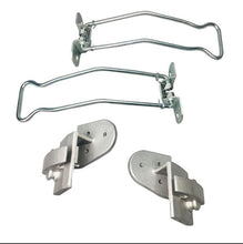 Charger l'image dans la galerie, Aluminum rear door stopper set with wall-mount brackets and U-shaped rods