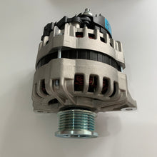 Carregar imagem no visualizador da galeria, Metal alternator with front pulley, vented housing, and mounting brackets