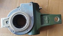 Cargar imagen en el visor de la Galería, Green metal adjustment arm with silver ring hub and stamped hardware