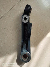 Cargar imagen en el visor de la Galería, Swing arm end with mounting fork and bushing bore, blue-black steel bracket