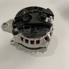 Carregar imagem no visualizador da galeria, Alternator with black control module cover on top and vented metal front housing