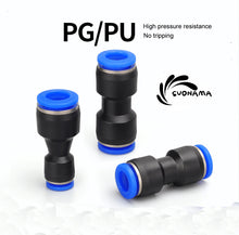 Load image into Gallery viewer, Pneumatic Straight Air Quick Fittings Pipe Joint Coupling 4/6/8/10/12/14/16mm
