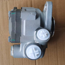Cargar imagen en el visor de la Galería, Hydraulic power steering pump with two circular caps and gray cast body