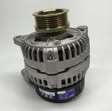 تحميل الصورة في عارض المعرض، 12V alternator with top pulley and vented housing, front 3/4 view
