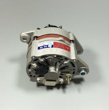 Cargar imagen en el visor de la Galería, Alternator front view showing red stripe ring, blue label, and black diode area