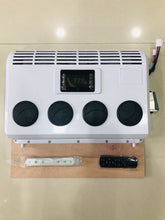 Cargar imagen en el visor de la Galería, White RV electric air conditioner control unit with four black dial covers and display