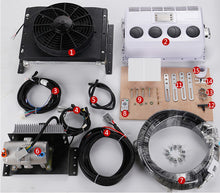 Cargar imagen en el visor de la Galería, RV electric air conditioner system kit with control box, fan, wiring, and mounting parts