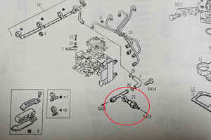 preheating oil pipeline dumpling connecting device 4853865 for daily 4x4 4x2