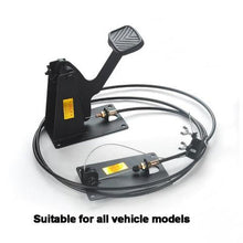 Load image into Gallery viewer, Co-driver brake pedal set with lever, two cables, and adjustable metal plate
