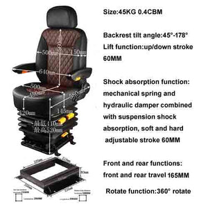 driver seat modification suspension shock absorption seat for daily 4x2 4x4