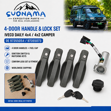 Load image into Gallery viewer, 4 Door Handle and Fuel Tank Cover with Switch for Iveco Daily 4x4 4x2 Camper by suonama
