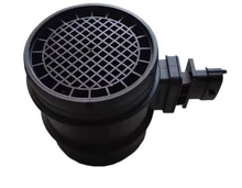 Load image into Gallery viewer, Air flow sensor with round mesh inlet and black electrical connector

