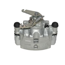 Load image into Gallery viewer, Silver brake caliper with top spring lever and two rubber dust boots by SUONAMA
