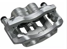 Load image into Gallery viewer, Rear brake caliper, metallic silver finish with mounting brackets and pads by SUONAMA
