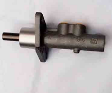 Load image into Gallery viewer, Brake master cylinder with flange and pushrod, metal housing
