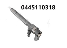 Görseli Galeri görüntüleyiciye yükleyin, Bosch ortak ray enjektör 0445110318, yan elektrik konektörü ile gümüş metal gövde

