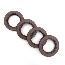 Load image into Gallery viewer, Front crankshaft oil seal set of four brown rubber seals with molded markings
