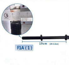 Cargar imagen en el visor de la Galería, Black cylinder head bolt with flange head, 19 cm length
