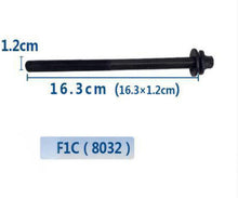 Cargar imagen en el visor de la Galería, Black cylinder head bolt with flange head, 16.3 cm length

