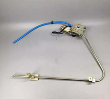 Load image into Gallery viewer, Electric window lifter assembly with long metal linkage rod and regulator motor, blue wire

