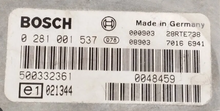 Load image into Gallery viewer, Bosch ECU label for engine control unit, 0 281 001 537, barcode, Made in Germany
