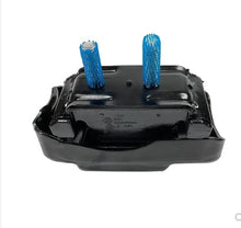 Cargar imagen en el visor de la Galería, Engine mounting bracket pad underside with bolts and black housing
