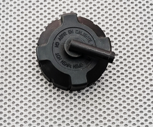 Load image into Gallery viewer, Expansion tank cover with vent cap, black plastic, central grip handle and markings
