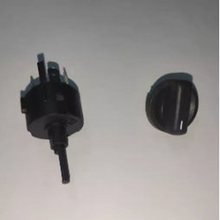 Load image into Gallery viewer, Heating knob switch with black knob dial and pronged connector
