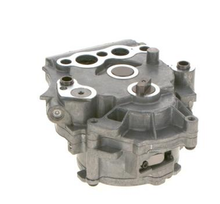 Load image into Gallery viewer, Oil pump vacuum pump metal housing with multiple ports and bolt holes, light gray
