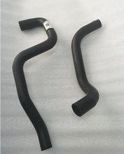 Load image into Gallery viewer, Radiator water pipe hose set: two black molded coolant hoses
