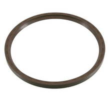 Load image into Gallery viewer, Dark brown rubber oil seal ring with simple flat profile and inner sealing surface

