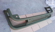 Load image into Gallery viewer, Olive green front bumper grille with center mesh and curved lower guard
